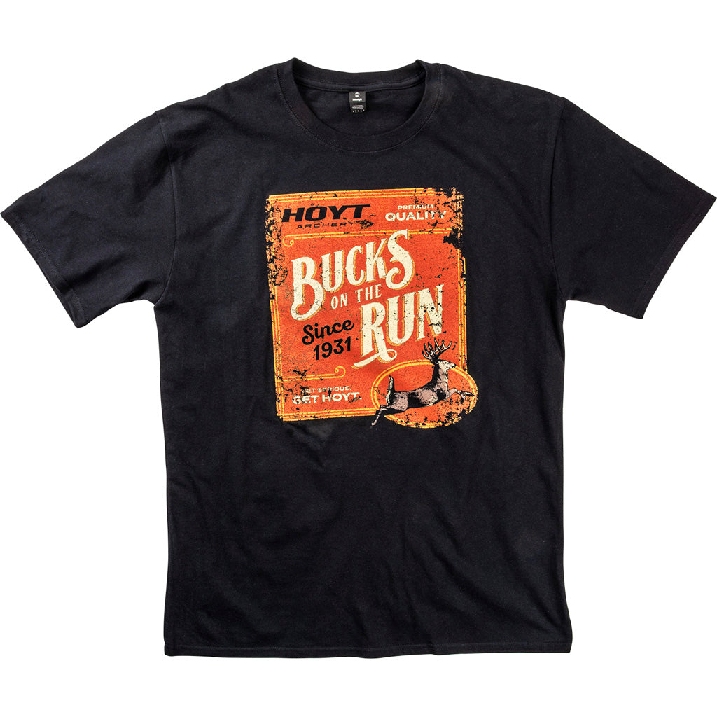 Hoyt Bucks on the Run Tee Black X-Large