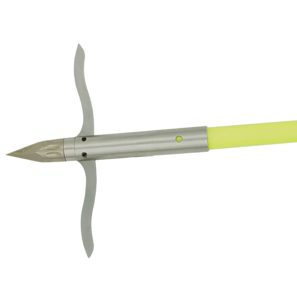 Muzzy Classic Fish Arrow Chartreuse with Iron 2 Barb Point - Hunting Giant