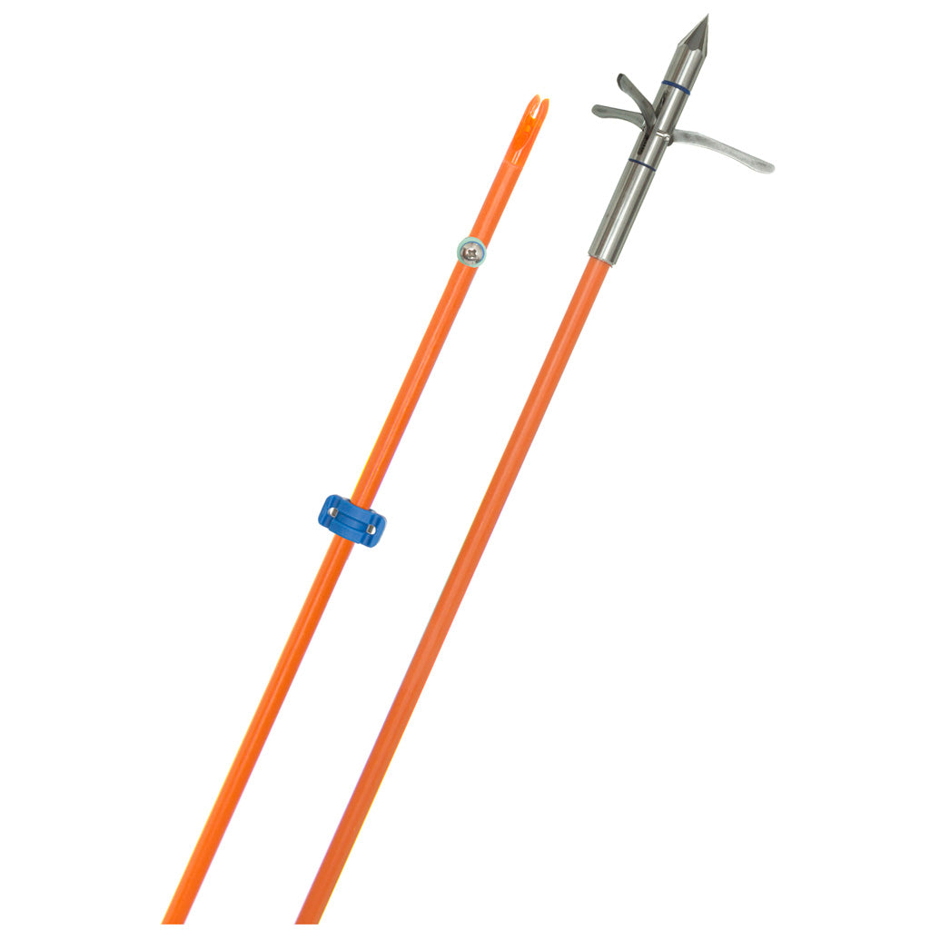 Fin Finder Raider Pro Bowfishing Arrow Orange w/ Kraken 3 Barb Point