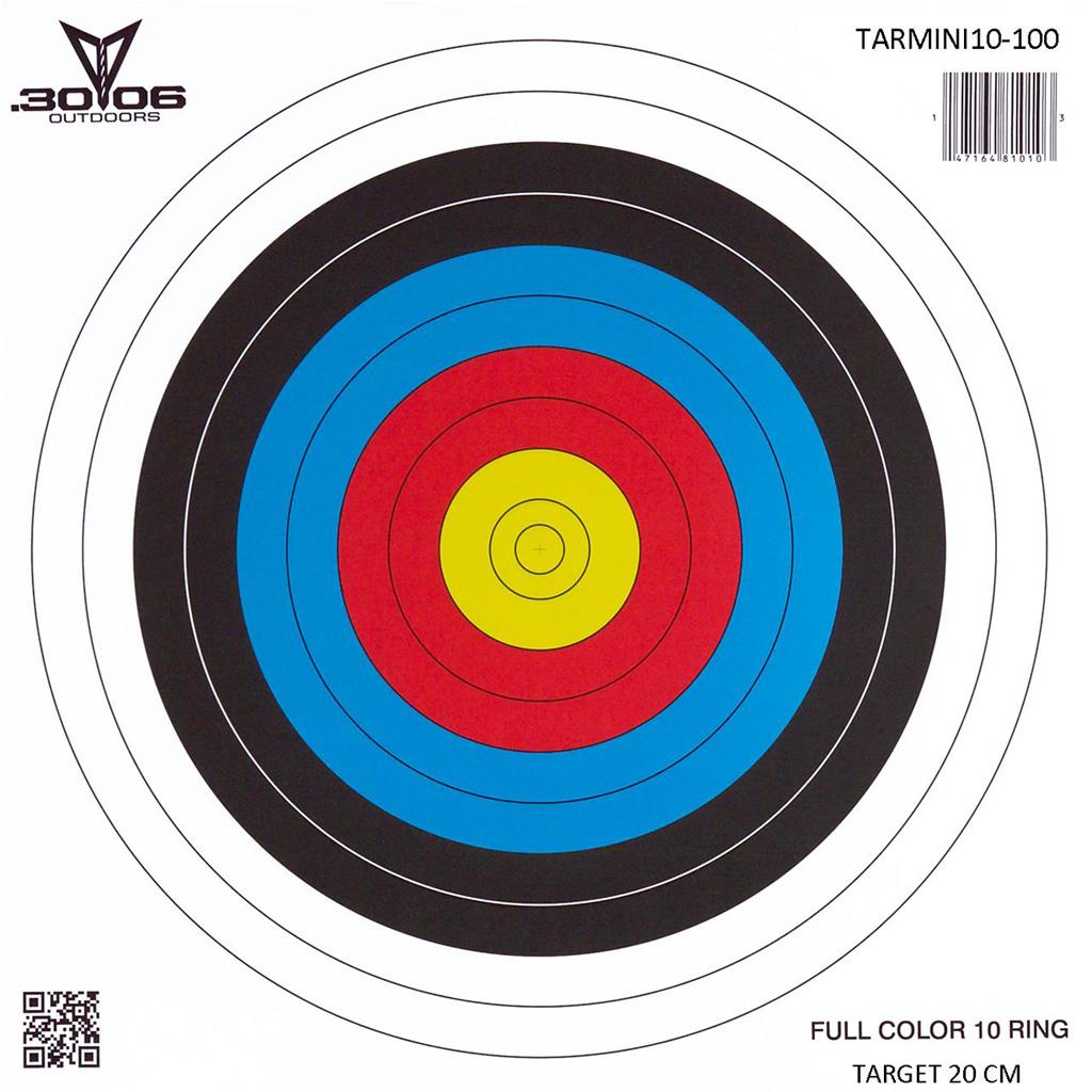 30-06 Mini Paper Target 10 Ring 100 pk.