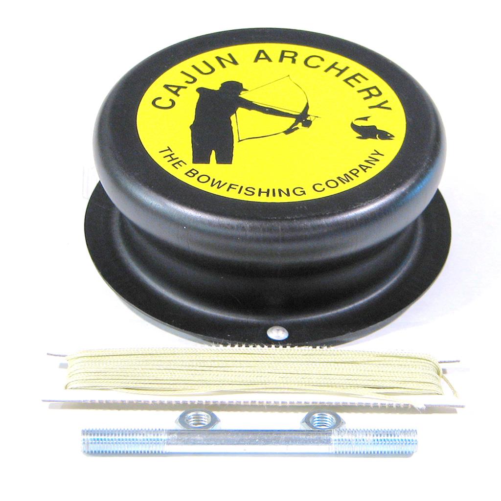 Cajun Screw On Drum Bowfishing Reel w/50 ft. 80 lb. Braided Line Cajun Screw On Drum Bowfishing Reel w/50 ft. 80 lb. Braided Line