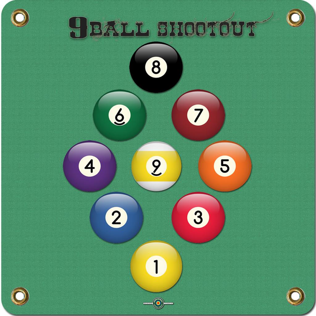 Arrowmat Foam Target Face 9 Ball Shootout 34x34 in.