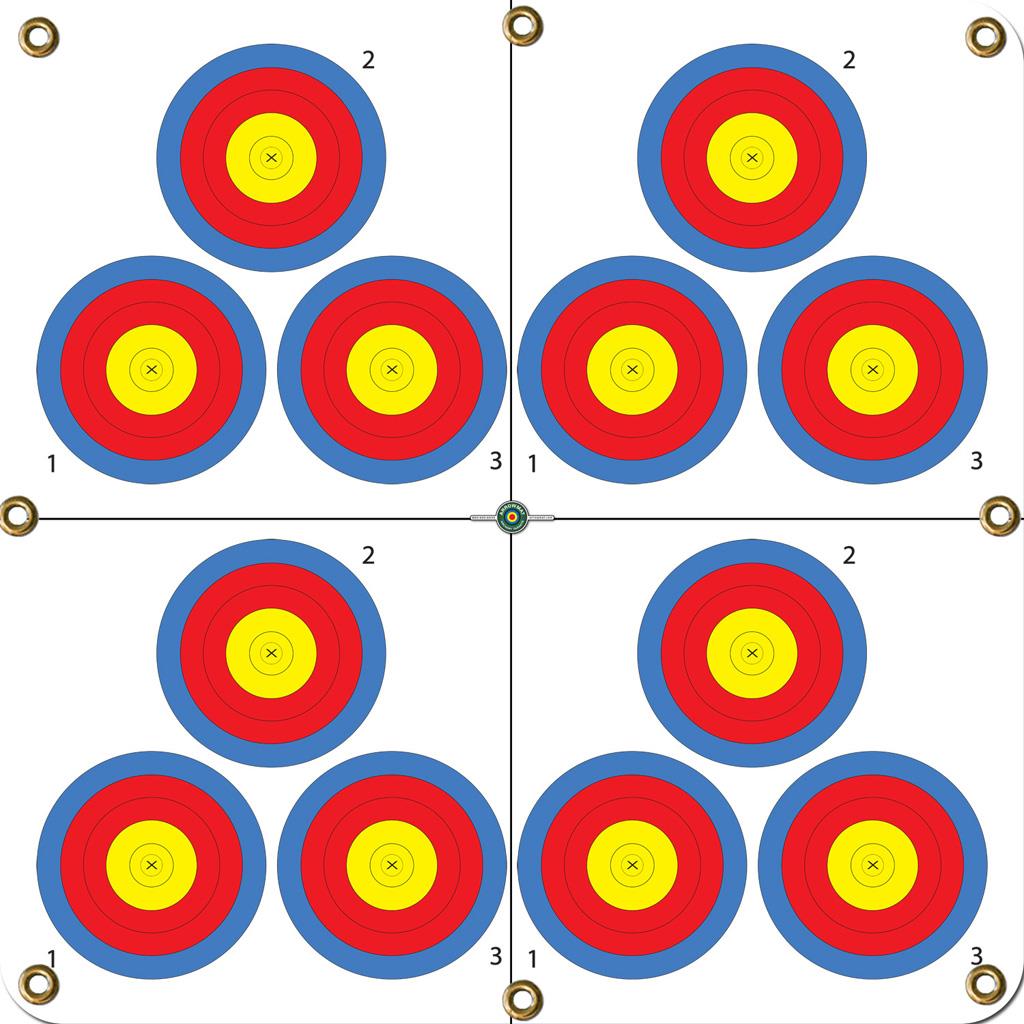 Arrowmat Foam Target Face Multi 3-Spot 34 in.x 34 in.