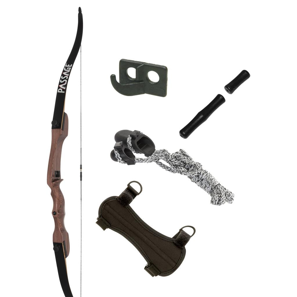 October Mountain Passage Recurve Bow Package 54 in. 20 lbs. RH No Arrows or Quiver