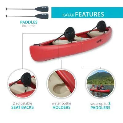 Lifetime Kodiak 130 Canoe (Paddles Inlcuded)