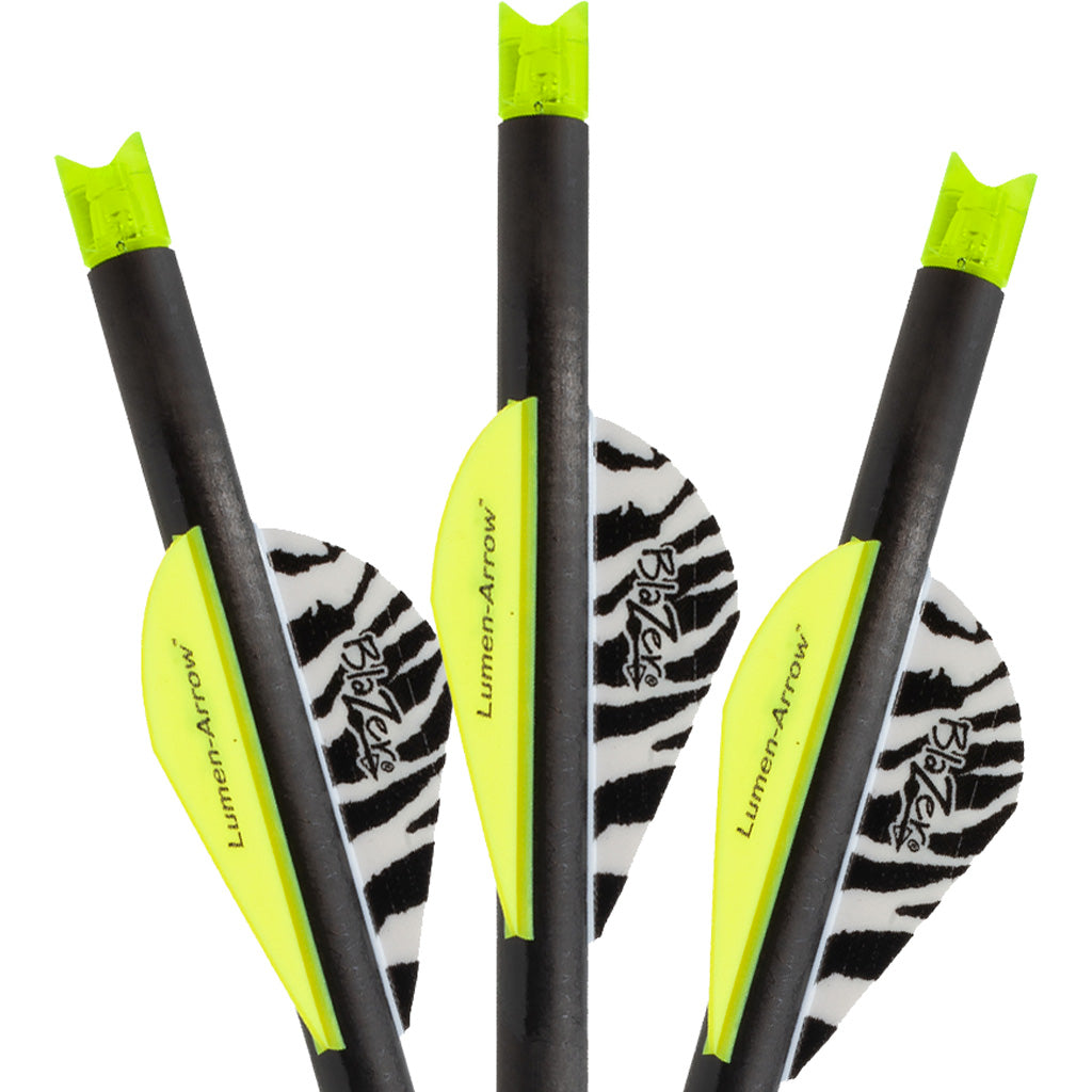 LUMENOK CARBON CROSSBOW BOLTS 20 IN. GREEN MOON NOCKS 3 PK.